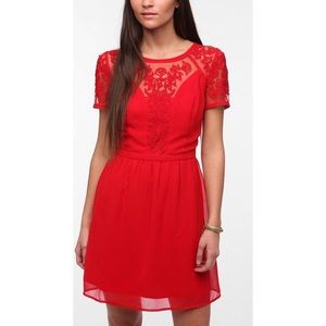 Kimchi Blue Emma Dress in Red